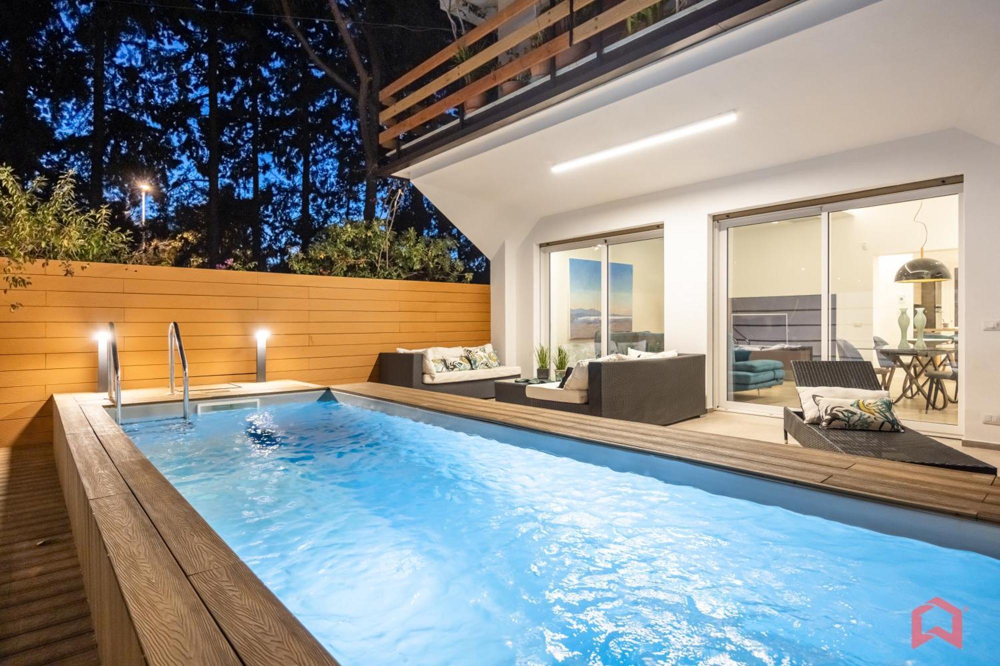Appartamento In Villa Con Piscina Privata Palermo Buitenkant foto