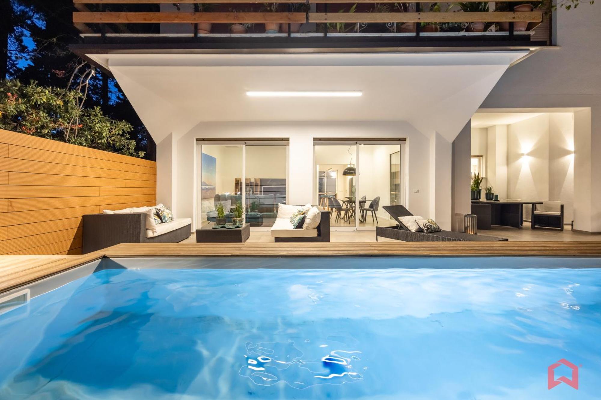 Appartamento In Villa Con Piscina Privata Palermo Buitenkant foto