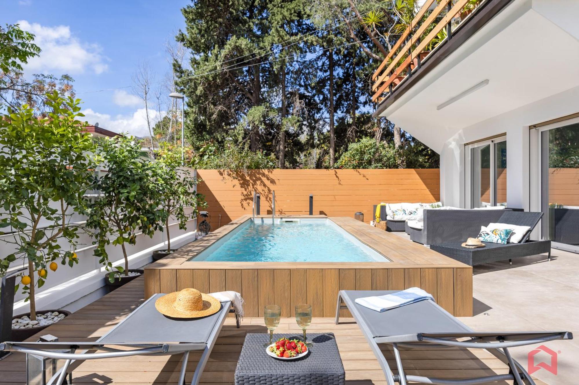 Appartamento In Villa Con Piscina Privata Palermo Buitenkant foto