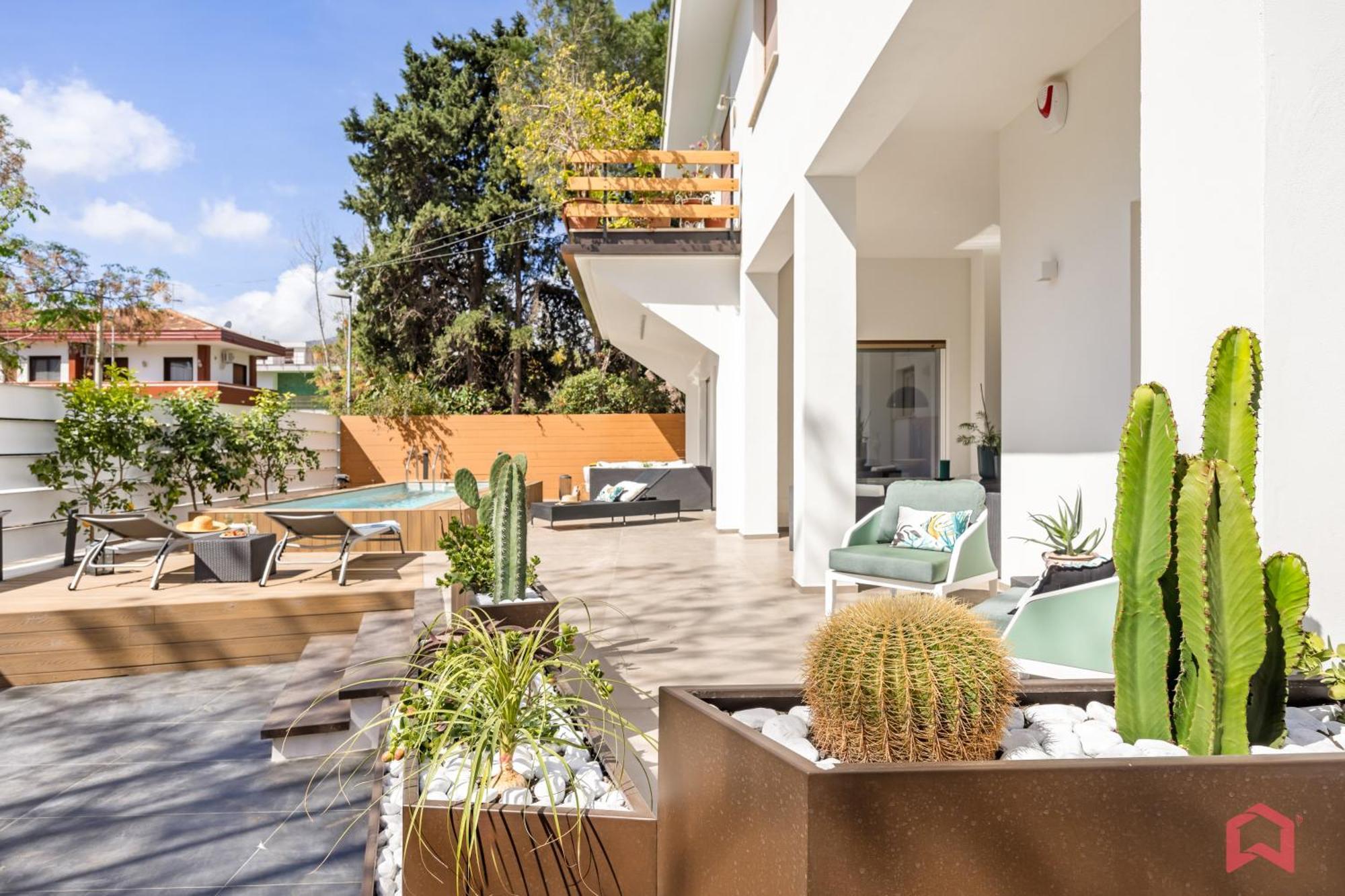 Appartamento In Villa Con Piscina Privata Palermo Buitenkant foto